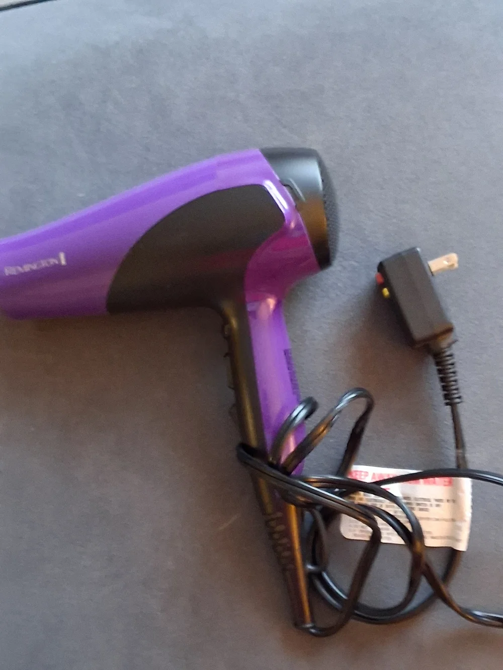 Remington Purple Women's Hair Dryer - Lightweight Styling Tool